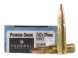 image of 7.62x39mm ammo federal power-shok