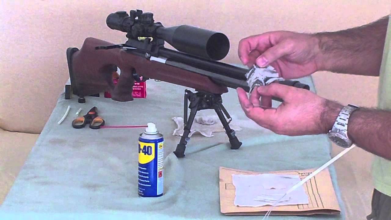 image showing how to clean the airgun