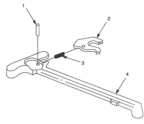 image of a Bolt Carrier & Charging Handle diagram