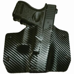 image of Black Carbon Fiber Kydex OWB Kahr PM9 holster