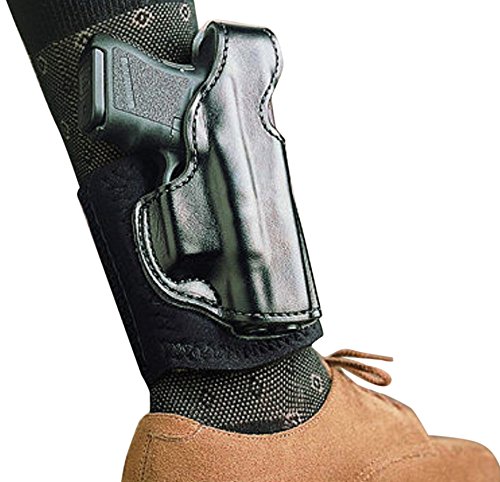 The Desantis Glock 43 Ankle Holster is constructed from PU coated, top grain saddle leather