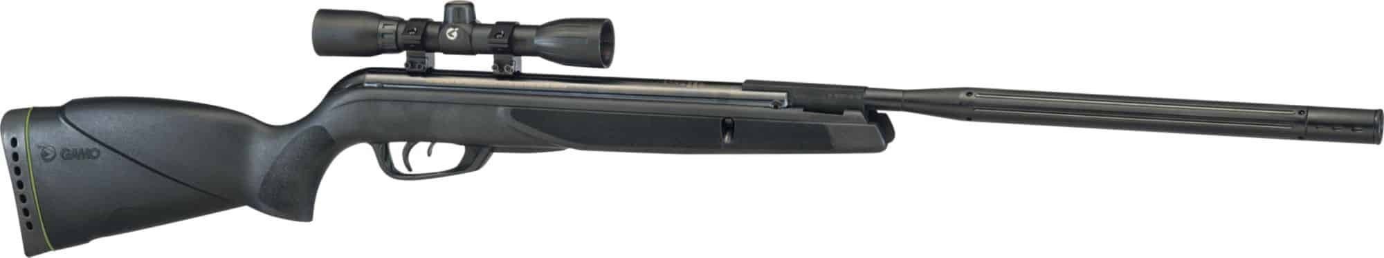 The Gamo WILDCAT WHISPER AIR RIFLE delivers pellets at a blistering 1,300 feet per second