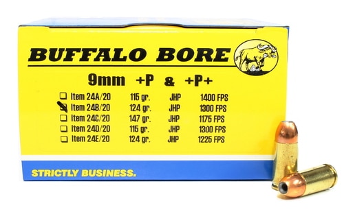 Buffalo Bore 9mm Caliber Bullets 