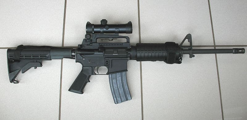 image of AR-15 for Coyote Hunting