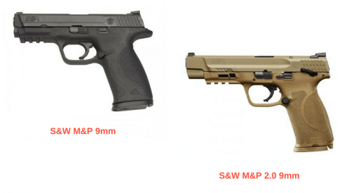Smith Wesson M&P vs M&P 2.0 9mm