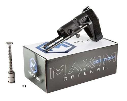 Maxim Defense CQB Stock is the only AR Pistol Brace that collapses and locks into place