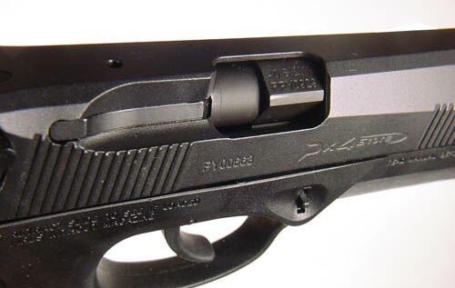 Why the rotating barrel on the Beretta PX4?