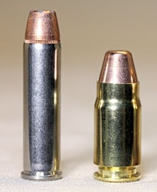 a picture of the 327 Federal Magnum and a 357 SIG