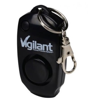 Vigilant Personal Alarm creates noise equivalent to 130 decibels