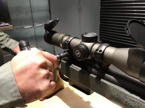 gun vise scope zeroing