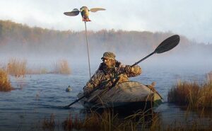 hunting kayak with camo