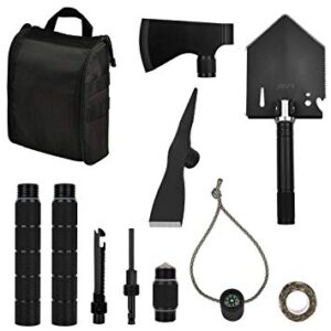 Iunio Military Portable Folding Shovel and Pickaxe