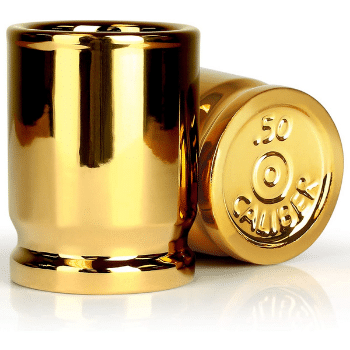 Barbuzzo 50 Cal Shot Glass Good Gifts For Gun Enthusiasts