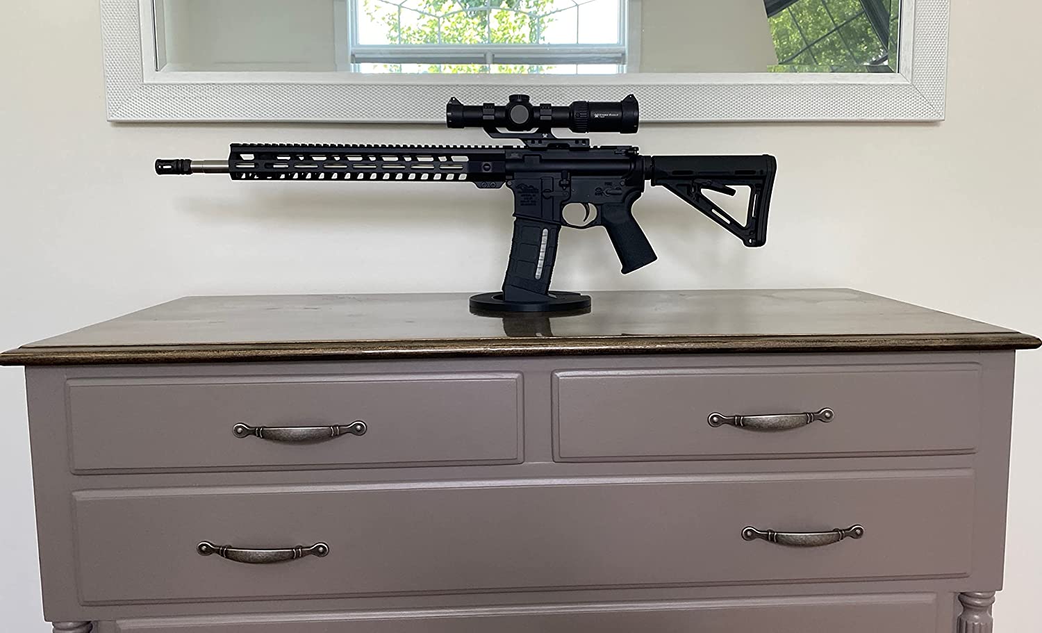 ar15 living room stand