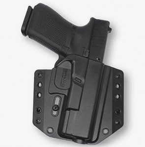 Bravo Concealment Holsters are similar to the Urban Carry, but it’s made of molded polymer instead of leathe