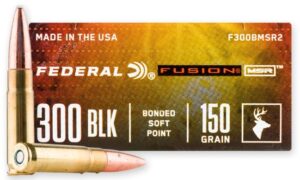 Federal Fusion 300 Blackout has perfect rotational stability