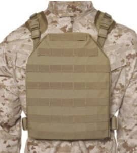 BlackHawk S.T.R.I.K.E. Lightweight Plate Carrier Harness has MOLLE webbing that lines the outside
