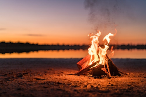 Ferro Rod Campfire
