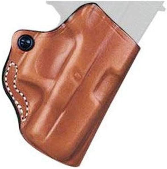 The DeSantis Mini Scabbard Glock 27 Holster is well constructed from black or tan leather