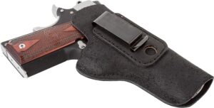 image of The Ultimate Left Hand Suede Leather IWB Holster