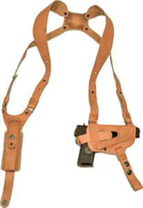 image of XCH ambidextrous Leather Shoulder Holster for 1911