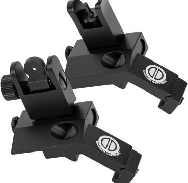 Dagger Defense flip up BUIS 45 Degree Picatinny Rail Mounted Backup Iron Sights