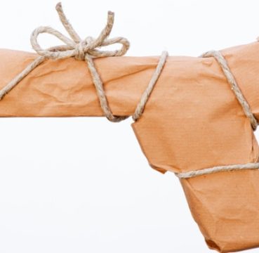 Gift wrapped gun