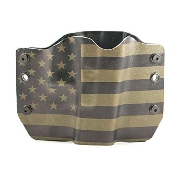 image of Green & Black USA Flag Kydex holster