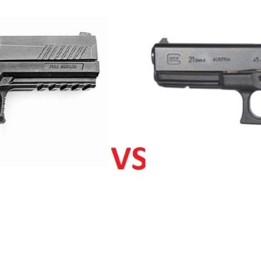 a picture of the SIG P320 and the Glock 21 Gen4