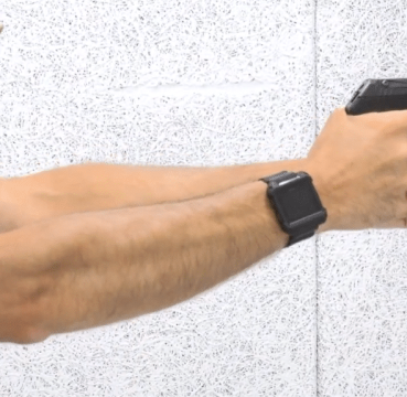 a picture of a guy shooting a keltec p3at