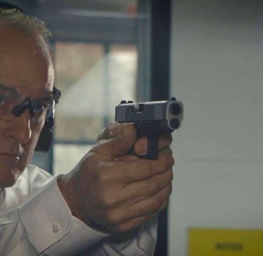 glock pistol shooting in range