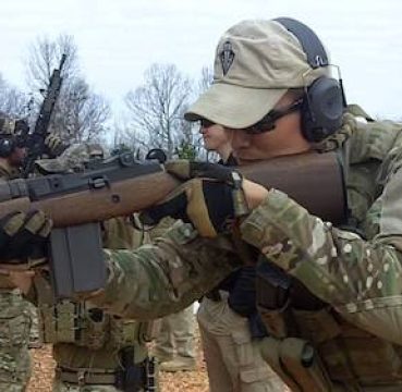 m1a scout squad rifle used in military training