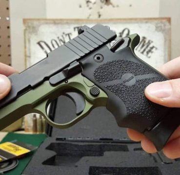 sig p938 army green pistol