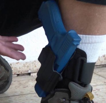 wearing the fobus ankle holster